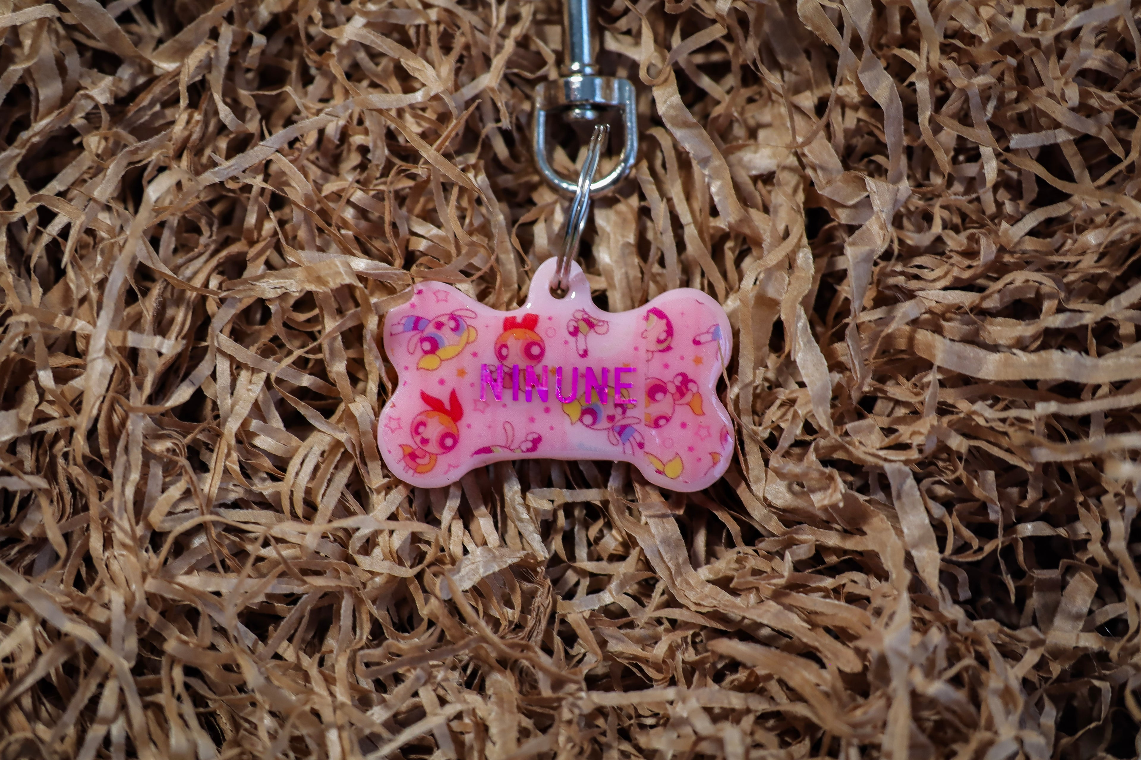 Chapa personalizada rosa